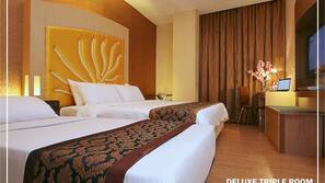 Select Comfort beds, in-room safe, individually furnished, desk