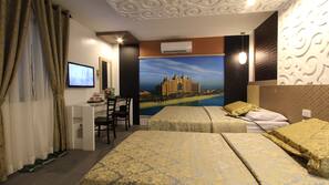 In-room safe, desk, blackout curtains, iron/ironing board