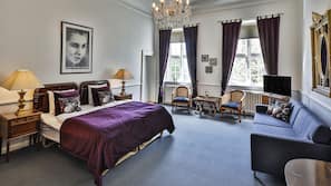 Desk, free WiFi, bed sheets