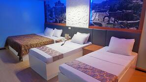 Premium bedding, down duvet, pillow top beds, in-room safe