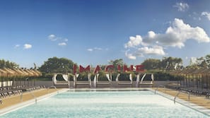 Indoor pool, outdoor pool, pool cabanas (surcharge), pool umbrellas