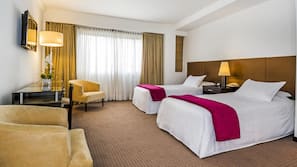 In-room safe, desk, rollaway beds, free wired Internet