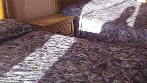 Iron/ironing board, free WiFi, alarm clocks