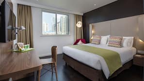 Premium bedding, pillow-top beds, in-room safe, individually decorated