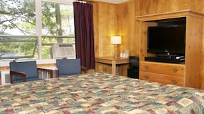 Premium bedding, pillow top beds, desk, iron/ironing board