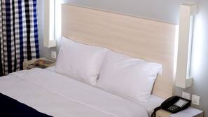 Literie de qualité supérieure, matelas Tempur-Pedic, minibar