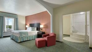 In-room safe, desk, laptop workspace, iron/ironing board