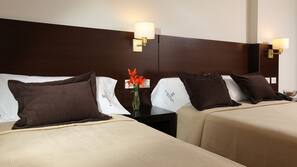 Pillow top beds, minibar, in-room safe, desk