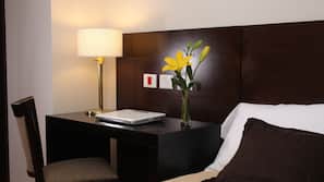 Pillow top beds, minibar, in-room safe, desk