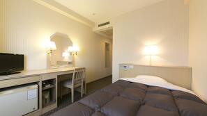 Down comforters, desk, iron/ironing board, free WiFi