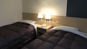 Down comforters, desk, iron/ironing board, free WiFi