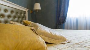 Biancheria da letto di alta qualità, materassi in memory foam, minibar