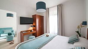 Literie de qualité supérieure, couette en duvet d'oie, minibar