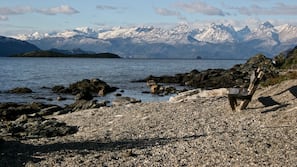 Private beach, fishing