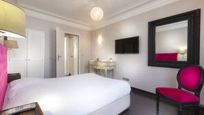 In-room safe, desk, soundproofing, rollaway beds
