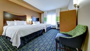 In-room safe, desk, iron/ironing board, free cribs/infant beds