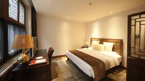 Down duvet, memory foam beds, minibar, in-room safe