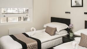In-room safe, desk, blackout curtains, soundproofing