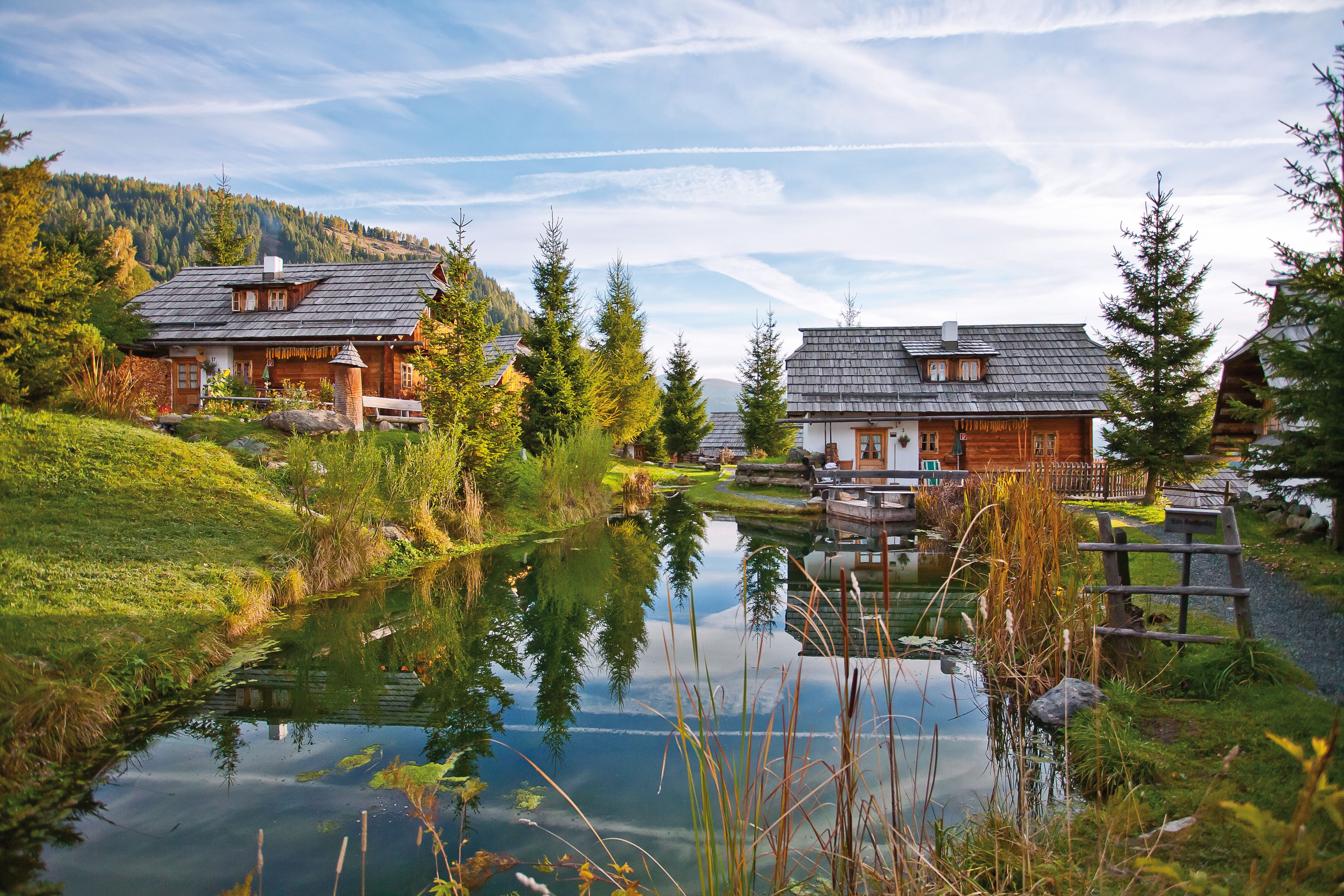 Almdorf Seinerzeit in Patergassen, Austria