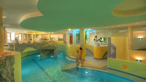 Indoor pool, pool loungers