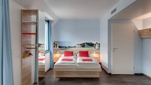 Desk, free cots/infant beds, free WiFi, linens