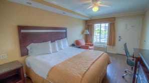 Pillowtop beds, desk, laptop workspace, blackout drapes