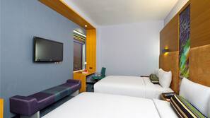 Egyptian cotton sheets, premium bedding, minibar, in-room safe