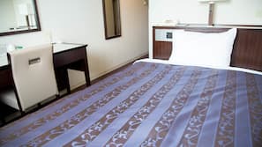 Desk, blackout drapes, iron/ironing board, free WiFi