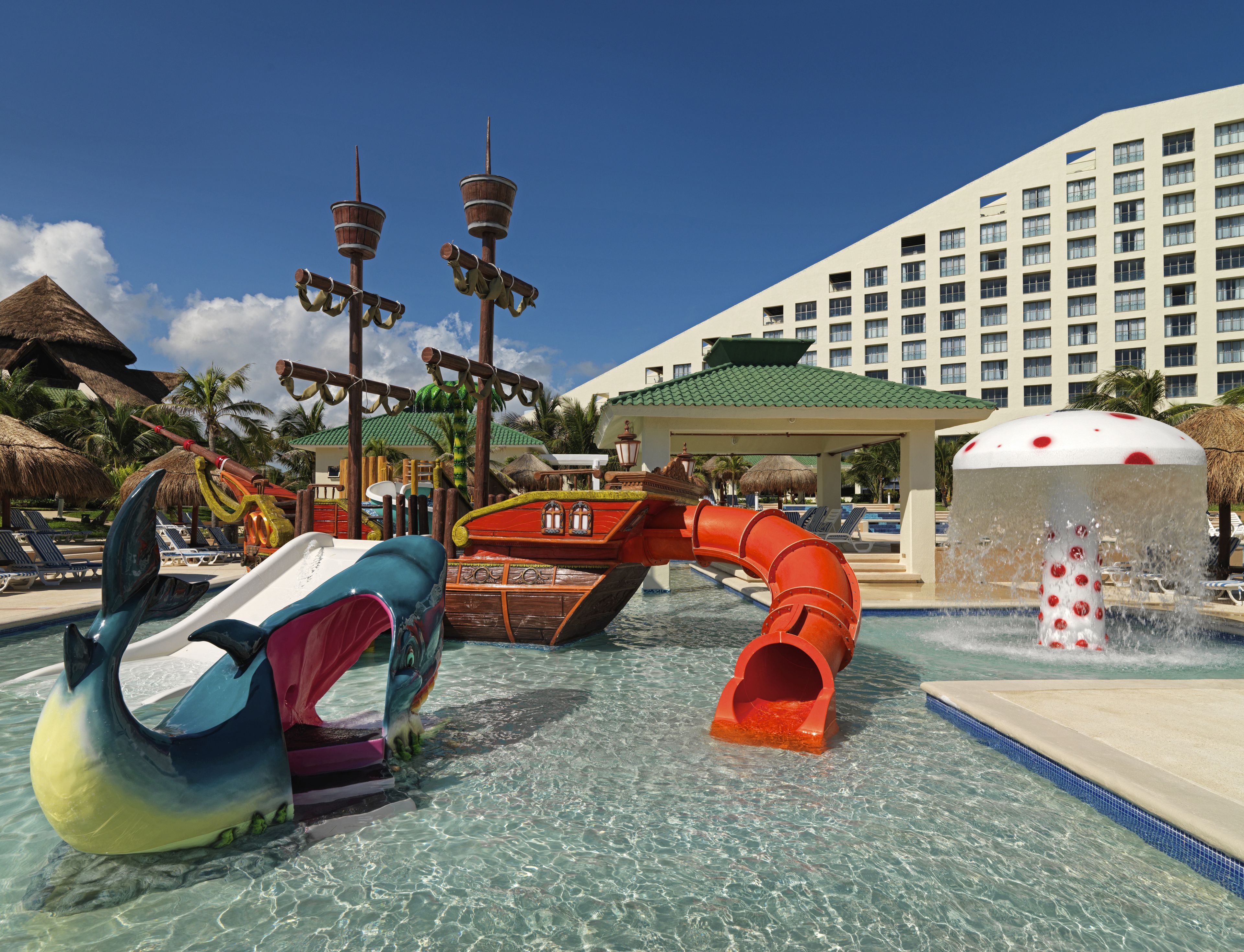 pirate pool for kids at Iberostar Selection Cancun All-Inclusive Resort in Mexico