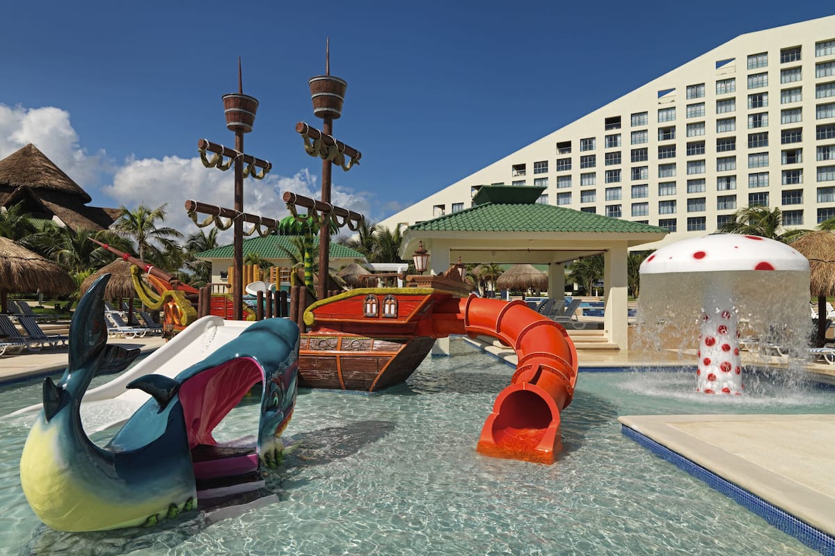pirate pool for kids at Iberostar Selection Cancun All-Inclusive Resort in Mexico