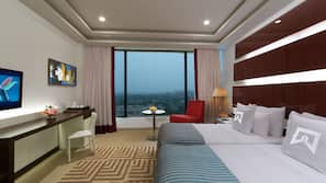 Premium bedding, down comforters, Select Comfort beds, minibar