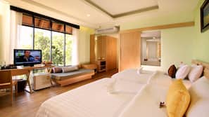 Premium bedding, pillow-top beds, minibar, in-room safe