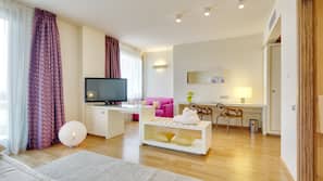 Premium bedding, down duvet, minibar, in-room safe