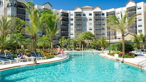 4 outdoor pools, pool cabanas (surcharge), pool umbrellas