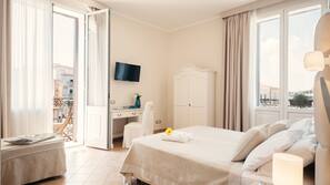 Lenzuola Frette, biancheria da letto di alta qualità, minibar