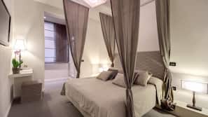 Biancheria da letto di alta qualità, materassi in memory foam, minibar