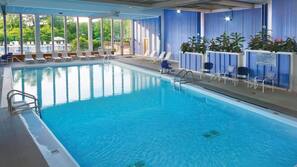 Indoor pool, seasonal outdoor pool