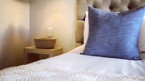 Premium bedding, pillowtop beds, free minibar items