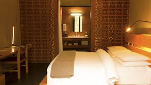 Premium bedding, minibar, in-room safe, desk