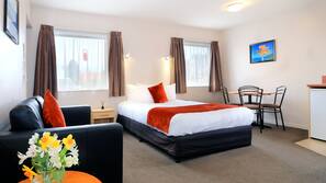 In-room safe, blackout curtains, iron/ironing board