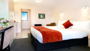 In-room safe, blackout curtains, iron/ironing board