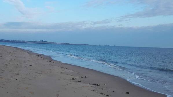Vlak bij het strand