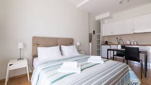 Iron/ironing board, free cots/infant beds, free WiFi, linens
