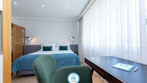 Premium bedding, pillowtop beds, individually decorated, desk