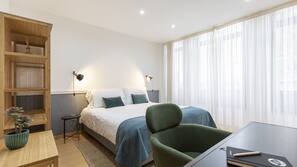 Premium bedding, pillowtop beds, individually decorated, desk