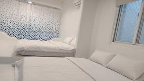 Blackout drapes, free WiFi, linens