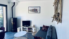 Télévision, cheminée