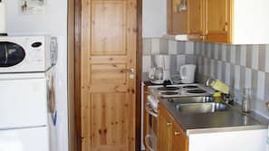 Fridge, microwave, coffee/tea maker