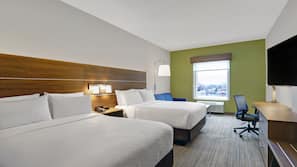 Premium bedding, pillowtop beds, in-room safe, desk