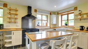Fridge, oven, hob, dishwasher